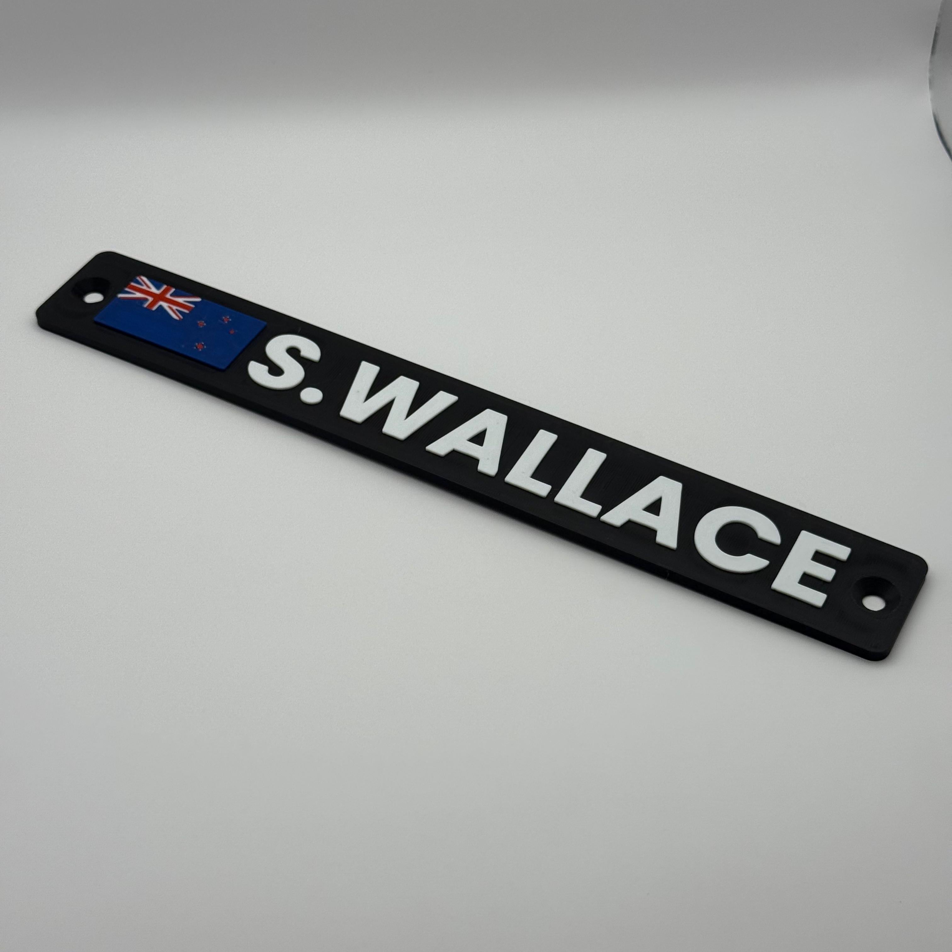 Custom Name Plate for Sim Racing Cockpits