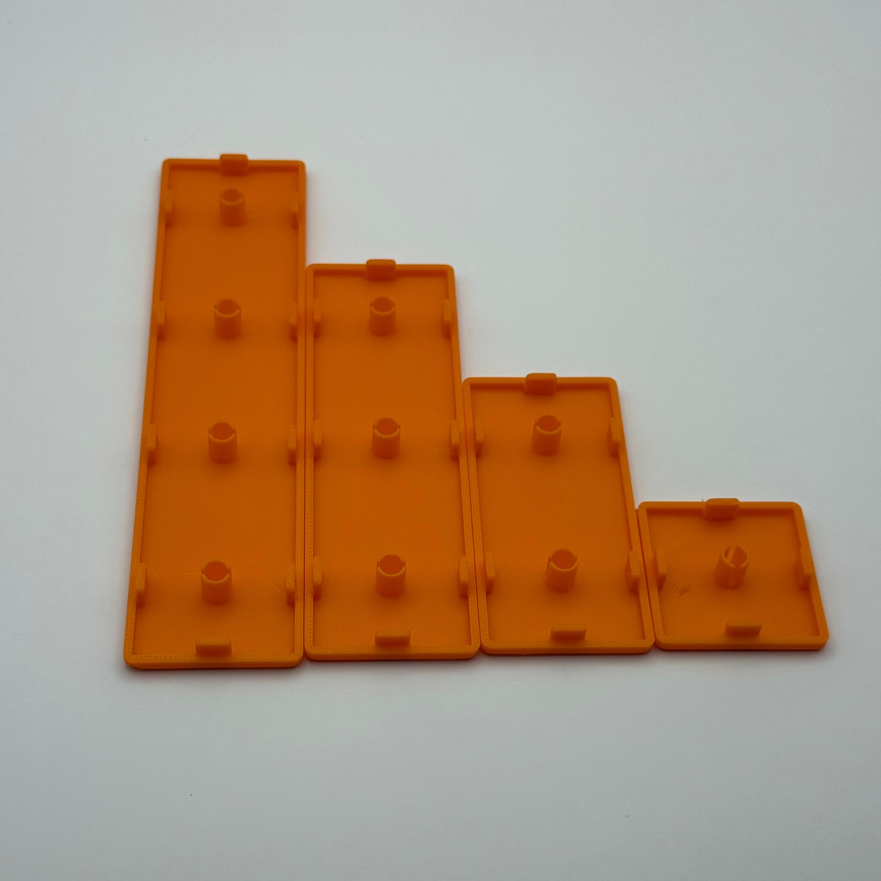 Custom Coloured Aluminium Profile Ends Pack of 4