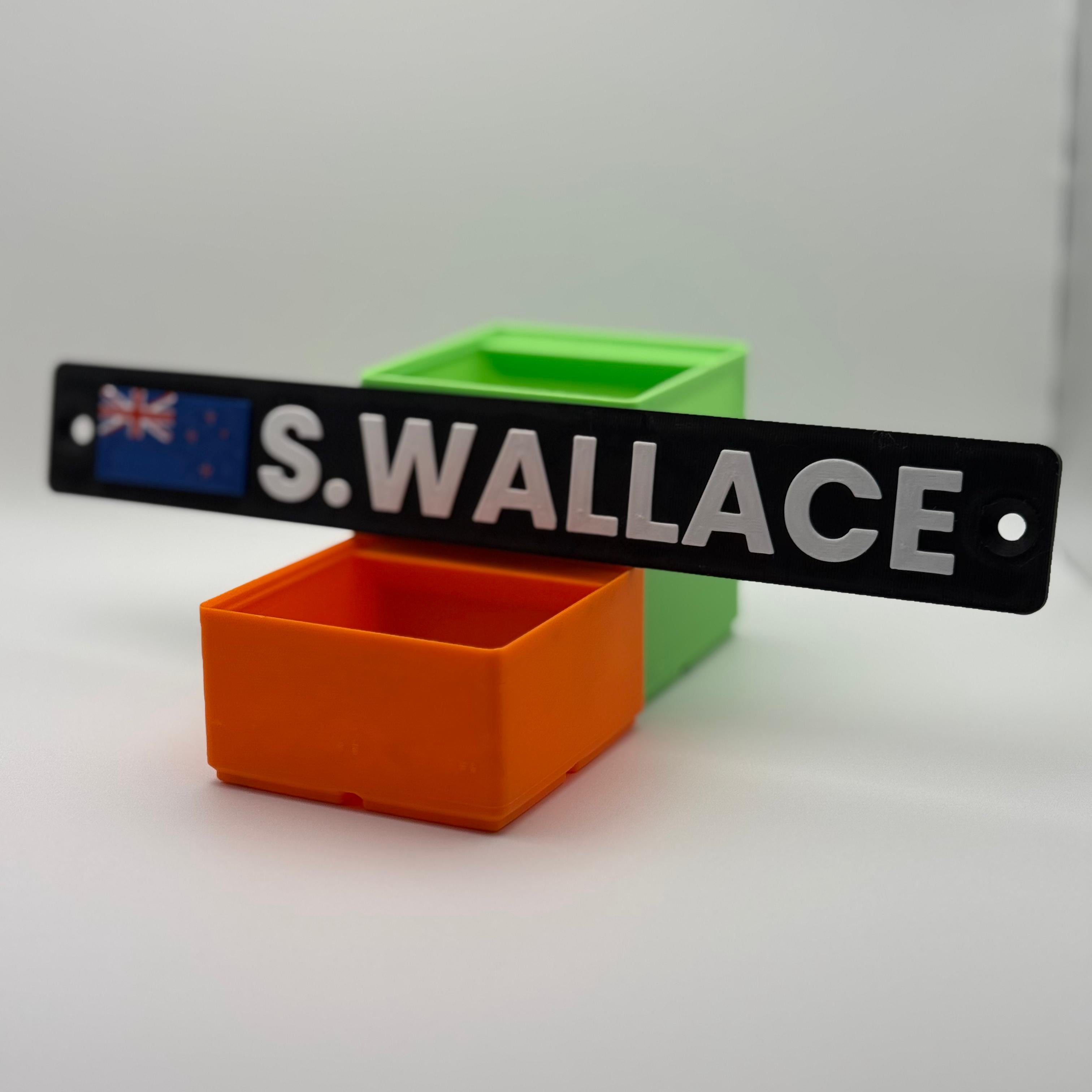 Custom Name Plate for Sim Racing Cockpits
