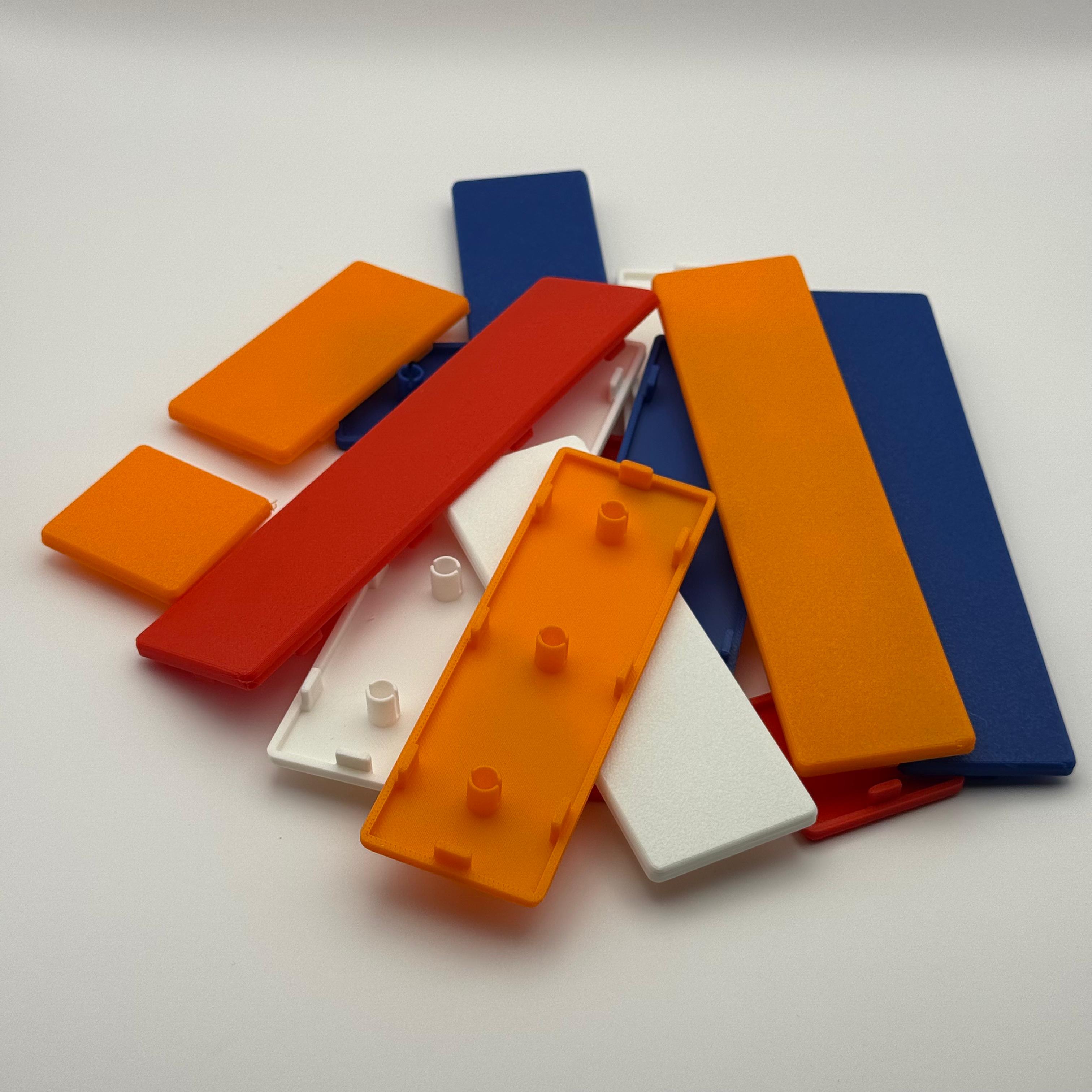 Custom Coloured Aluminium Profile Ends Pack of 4